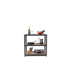 Avasco Stellingkast - Zwart - Opbergrek laag metaal - 88x90x45