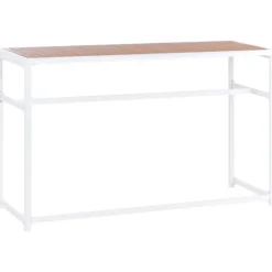 AVETRANA - Tuintafel - Wit - 150 x 50 cm - Staal