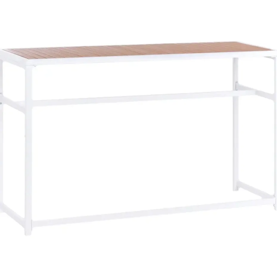AVETRANA - Tuintafel - Wit - 150 x 50 cm - Staal