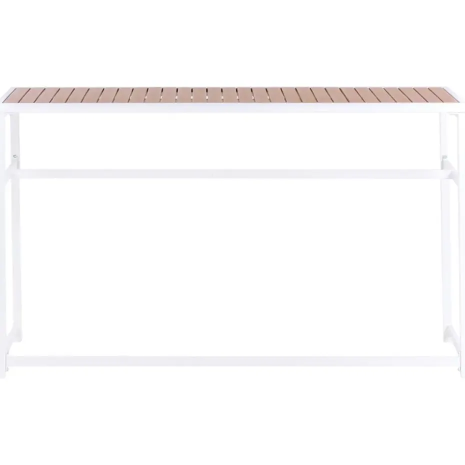AVETRANA - Tuintafel - Wit - 150 x 50 cm - Staal