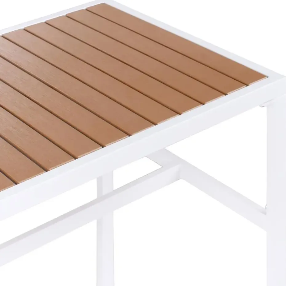 AVETRANA - Tuintafel - Wit - 150 x 50 cm - Staal
