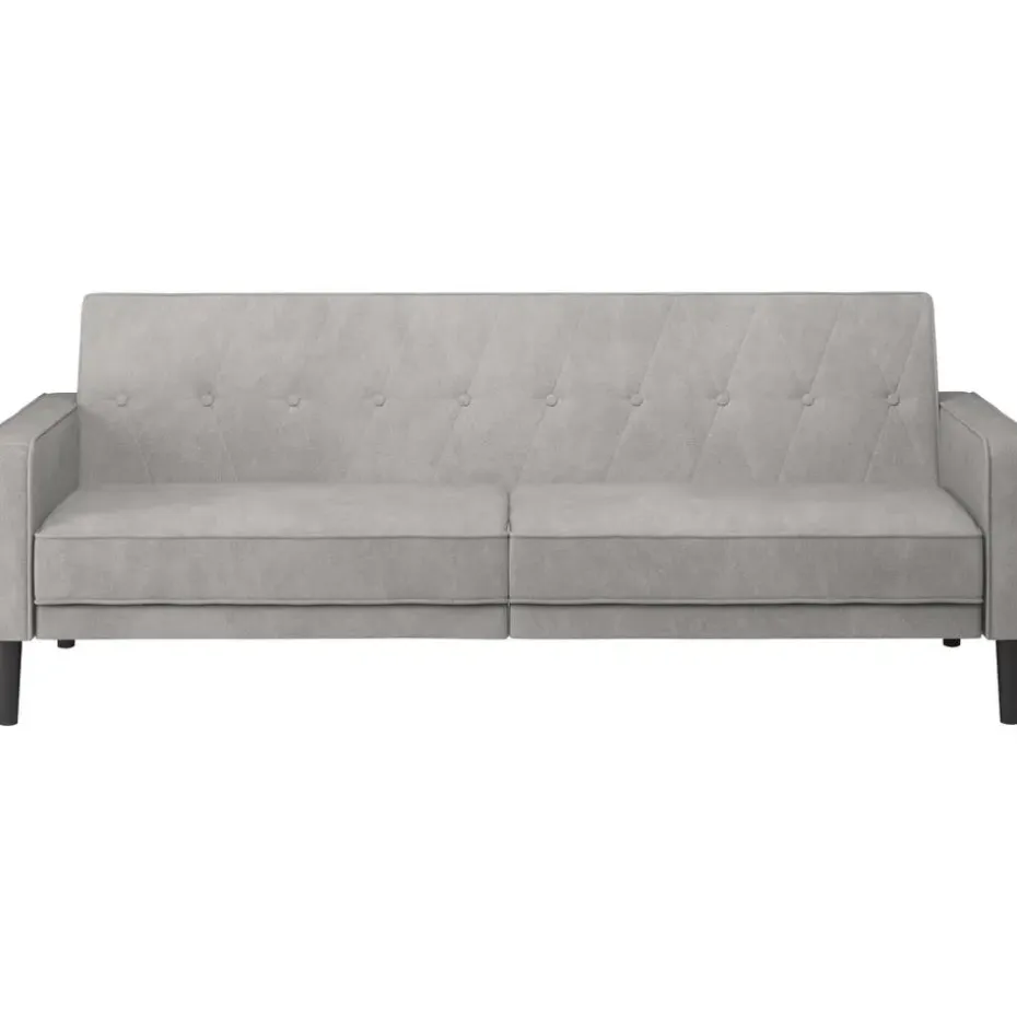 Avon - Slaapbank 3-zits in lichtgrijze stof