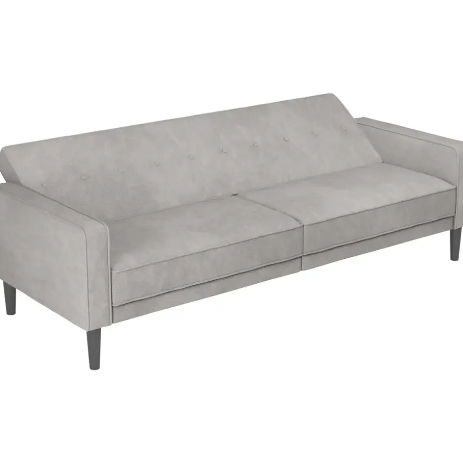 Avon - Slaapbank 3-zits in lichtgrijze stof