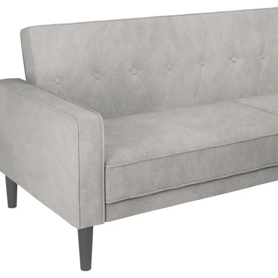 Avon - Slaapbank 3-zits in lichtgrijze stof