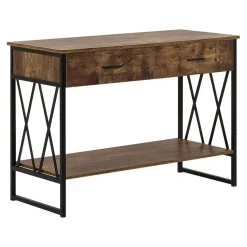 AYDEN - Consoletafel - Donkere houtkleur - MDF