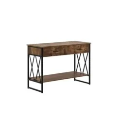 AYDEN - Consoletafel - Donkere houtkleur - MDF