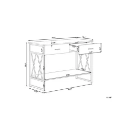 AYDEN - Consoletafel - Donkere houtkleur - MDF