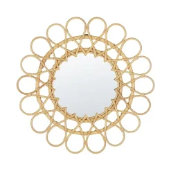 BABAI - Wandspiegel - Natuurlijk - Rotan