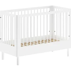 Babybed Forrest 60 x 120cm - verstelbaar - wit beukenhout