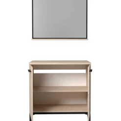 Badkamerkast Dotan met 2 deuren & spiegel - eik