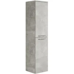 Badplaats Badkamerkast Saturnus 35 x 35 x 130 cm - Beton Grijs - Hangende