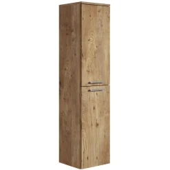 Badplaats Badkamerkast Saturnus 35 x 35 x 130 cm - Kastanje Eiken - Hangende