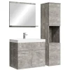 Badplaats Badkamermeubel Set Montreal 60 x 35 cm - Beton Grijs - Badmeubel met