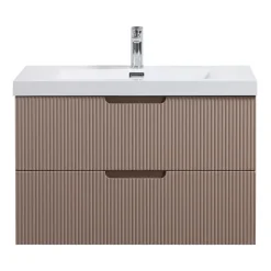 Badplaats Badkamermeubel Set Thermis 80cm - Roze - Badmeubel met Wastafel