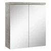 Badplaats Spiegelkast Toledo 60 x 20 x 60 cm - Beton Grijs - Badkamerkast