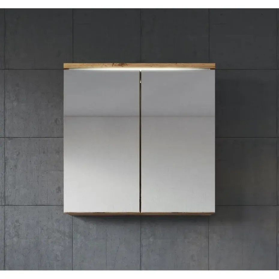 Badplaats Spiegelkast Toledo 60 x 20 x 60 cm - Eiken - Badkamerkast Badkamer