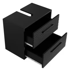 Badplaats Wastafel Onderkast Etna 60 x cm 35 cm x 50 cm - Mat Zwart -