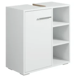 Badplaats Wastafel Onderkast Neptunus 60 x 28 x 60 cm - Wit - Badkamerkast –