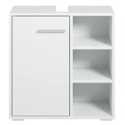 Badplaats Wastafel Onderkast Neptunus 60 x 28 x 60 cm - Wit - Badkamerkast –