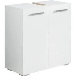 Badplaats Wastafel Onderkast Jupiter 60 x 30 x 60 cm - Wit - Badkamerkast –