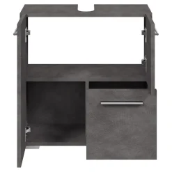 Badplaats Wastafel Onderkast Mars 60 x 30 x 60 cm - Donker Grijs - Badkamerkast