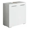 Badplaats Wastafel Onderkast Jupiter 60 x 30 x 60 cm - Beton grijs met wit -