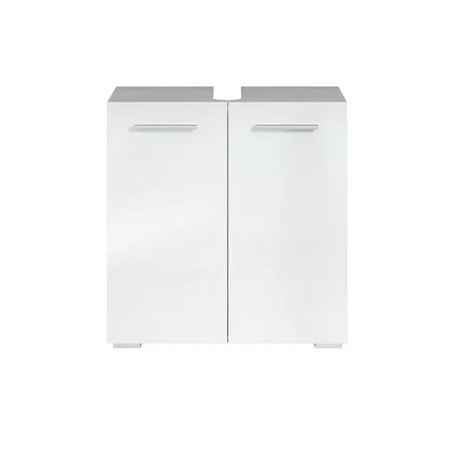 Badplaats Wastafel Onderkast Jupiter 60 x 30 x 60 cm - Beton grijs met wit -