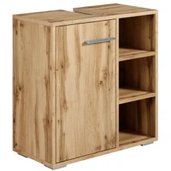 Badplaats Wastafel Onderkast Neptunus 60 x 28 x 60 cm - Eiken - Badkamerkast –