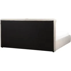 BAJONNA - Bed met opbergruimte - Lichtbeige - 180 x 200 cm - Polyester