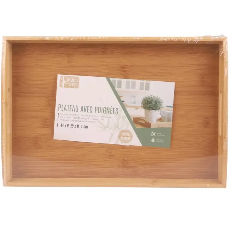 Bambou & Co Dienblad/serveerblad Breakfast - bamboe