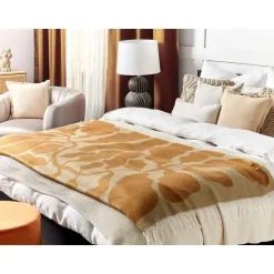 BANGRE - Plaid - Oranje - 130 x 170 cm - Polyester