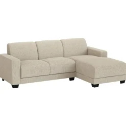 Bank Aberdeen met chaise longue rechts - Kansas - crème