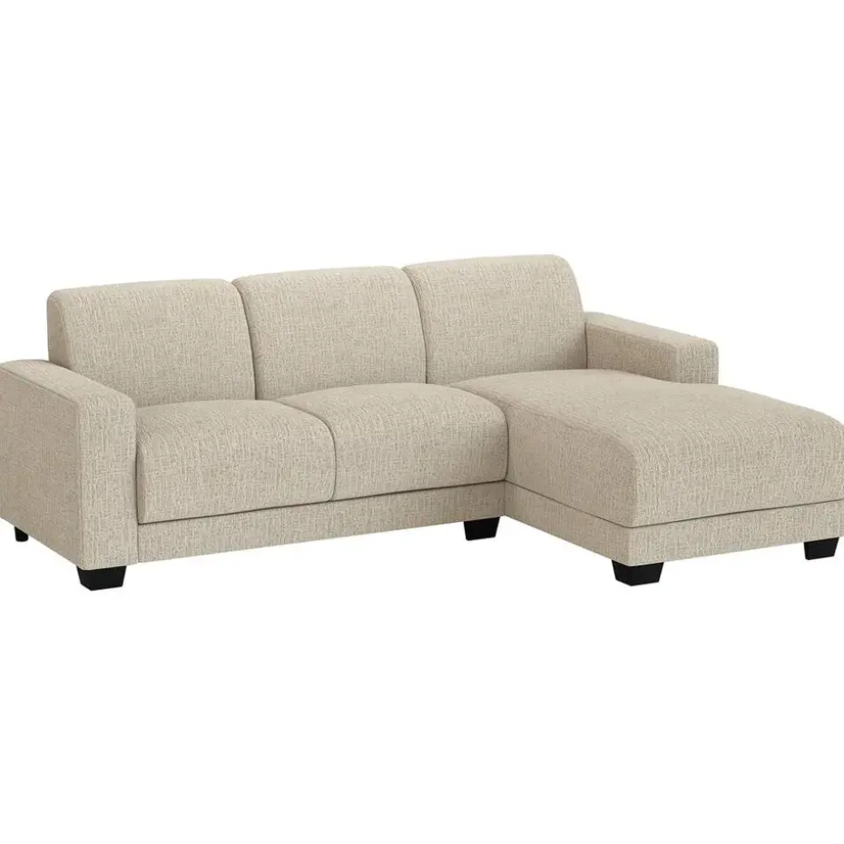 Bank Aberdeen met chaise longue rechts - Kansas - crème