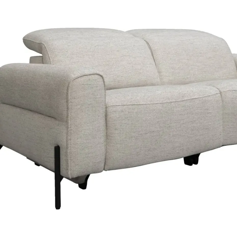 Bank Dave 3-zits - elektrisch verstelbaar - lichtgrijs