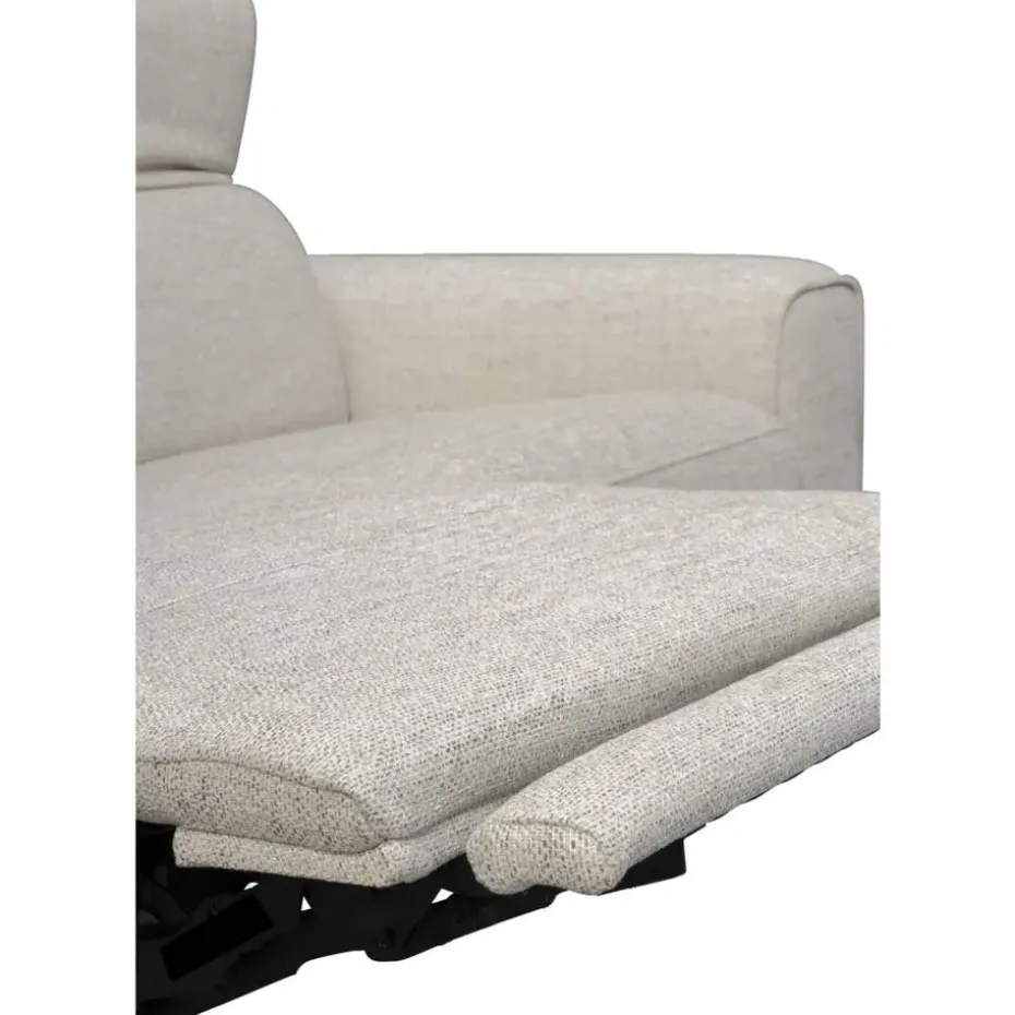 Bank Dave 3-zits - elektrisch verstelbaar - lichtgrijs