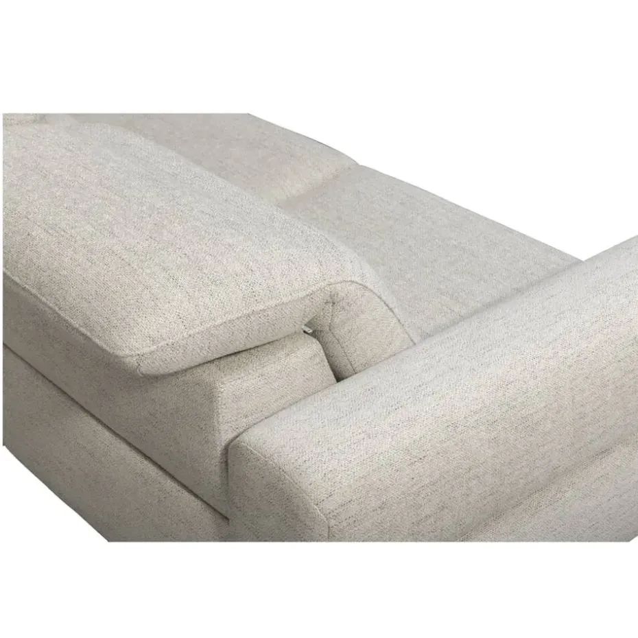 Bank Dave 3-zits - elektrisch verstelbaar - lichtgrijs