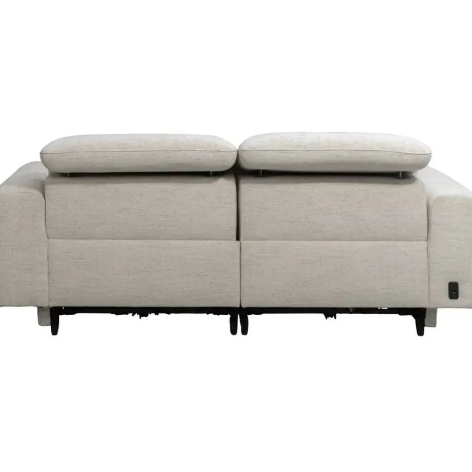 Bank Dave 3-zits - elektrisch verstelbaar - lichtgrijs