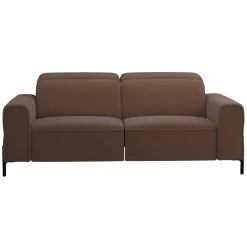 Bank Dave 3-zits - elektrisch verstelbaar - stof Billy Joe - cognac