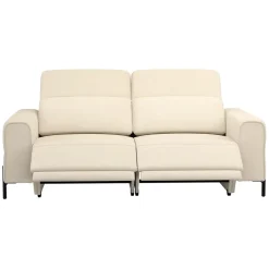 Bank Dave 3-zits - elektrisch verstelbaar - crème