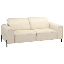 Bank Dave 3-zits - elektrisch verstelbaar - crème