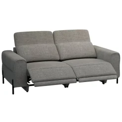 Bank Dave 3-zits - elektrisch verstelbaar - stof Pure - grijs