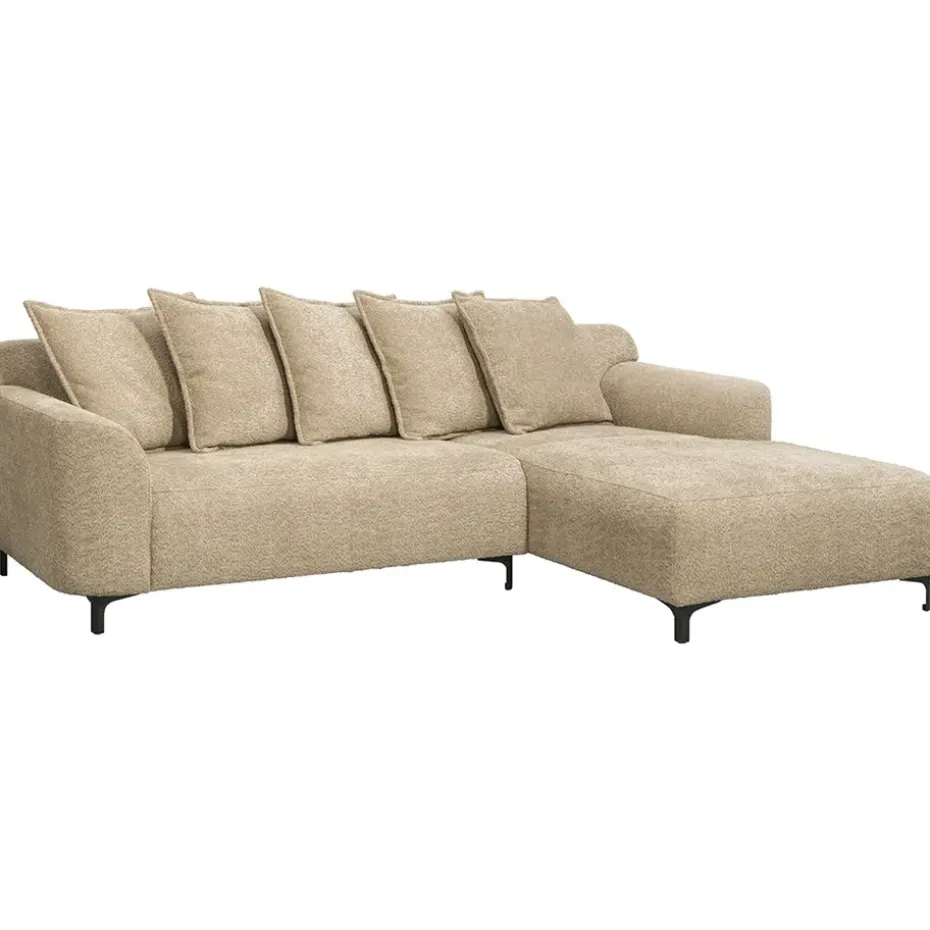 Bank Elsa met chaise longue rechts - taupe