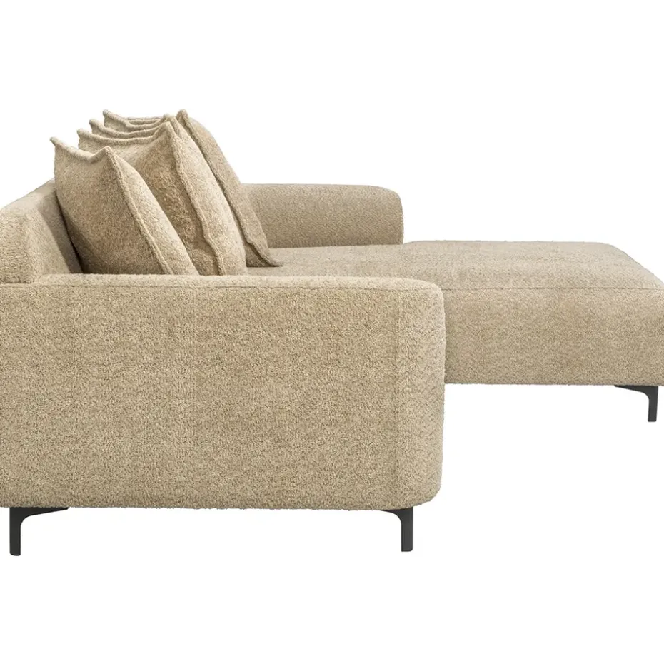 Bank Elsa met chaise longue rechts - taupe