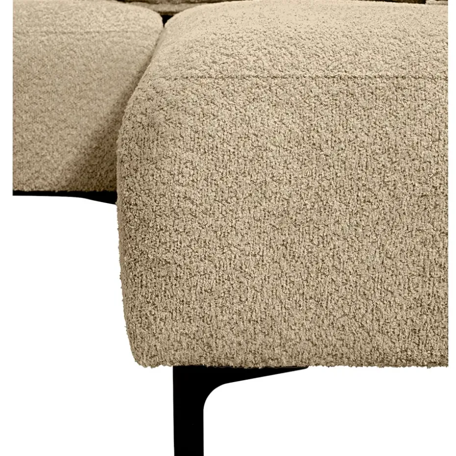 Bank Elsa met chaise longue rechts - taupe