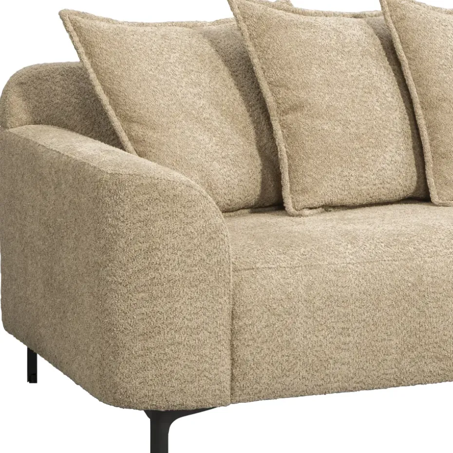 Bank Elsa met chaise longue rechts - taupe