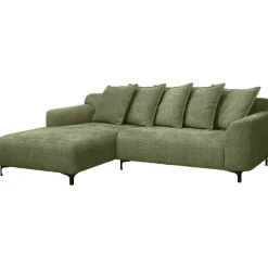 Bank Elsa met chaise longue links - stof Anthology - groen
