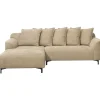 Bank Elsa met chaise longue links - stof Anthology - taupe