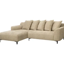 Bank Elsa met chaise longue links - stof Anthology - taupe