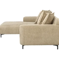 Bank Elsa met chaise longue links - stof Anthology - taupe