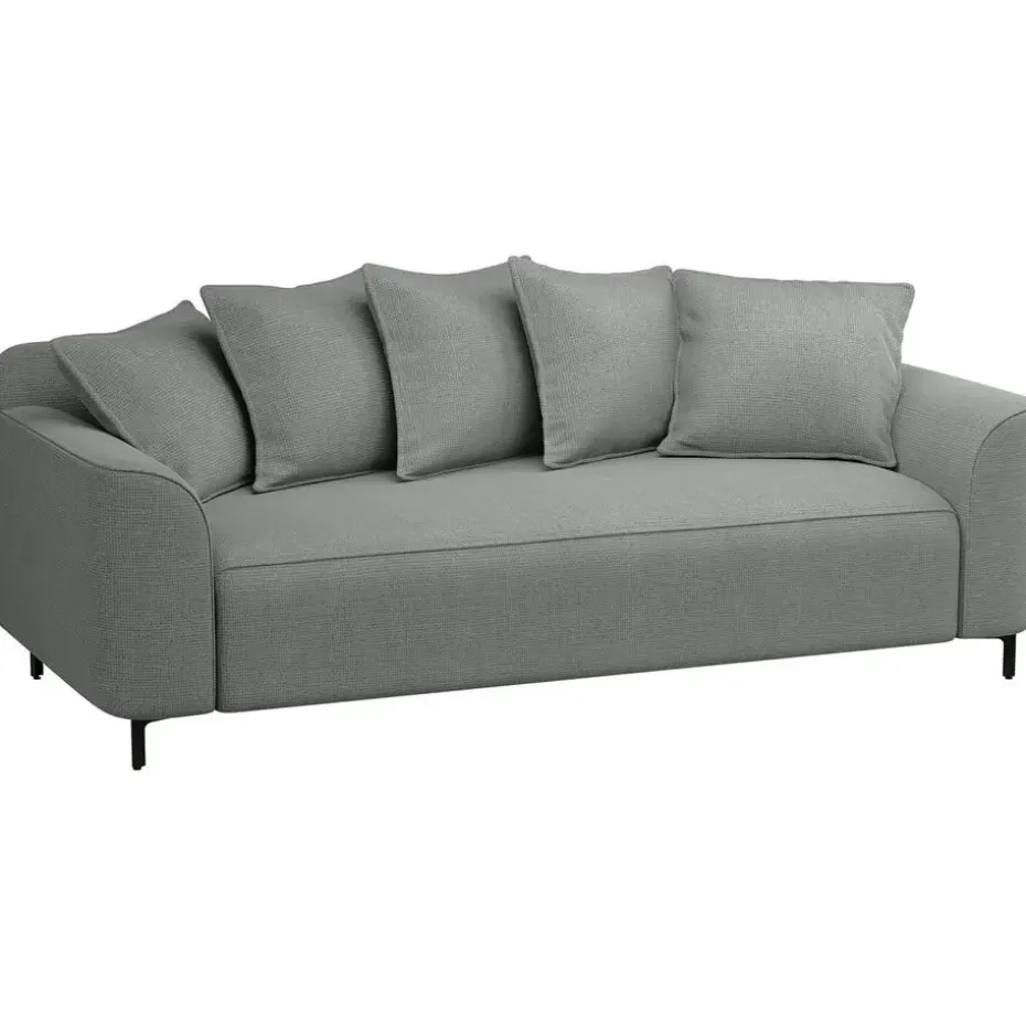 Bank Elsa 3-zits - stof Eden - grijs